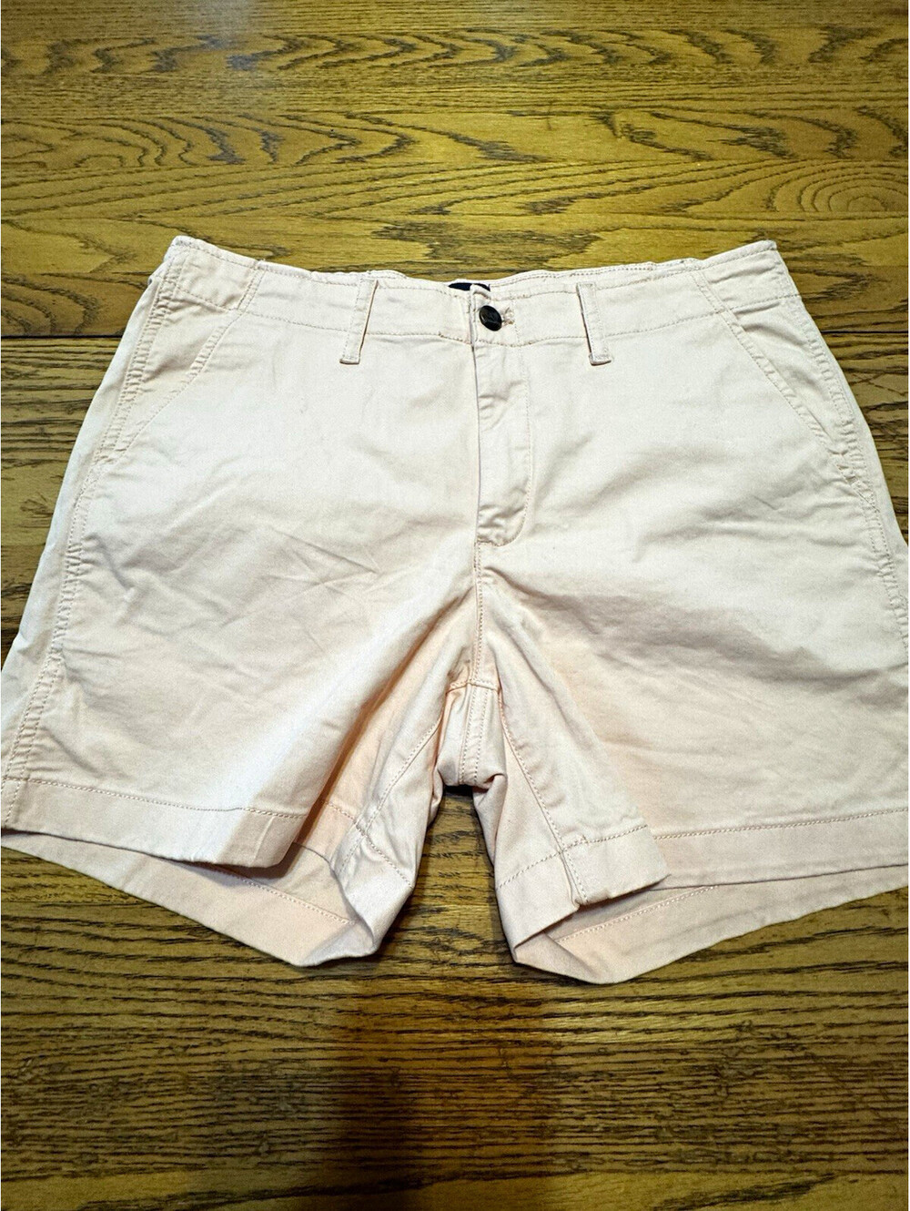 GAP Women’s Size 12 Light Peach Blush Stretch Chino Shorts Cotton Casual